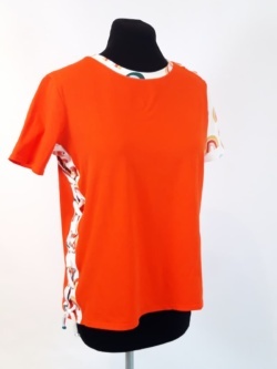 t-shirt femme orange